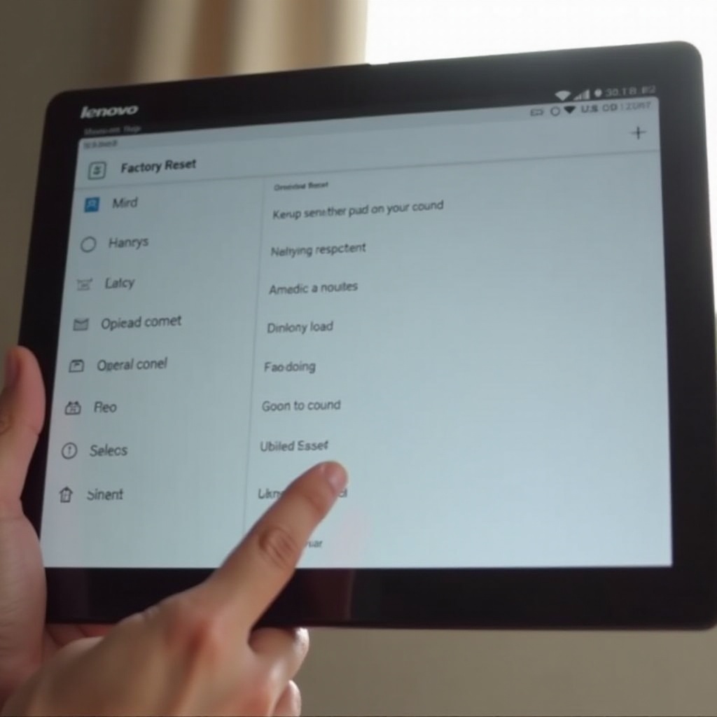 hoe reset je een Lenovo-tablet naar de fabrieksinstellingen?